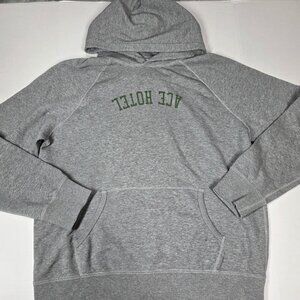 Hiro Clark X Ace Hotel Hoodie Mens Large Gray Pullover Sweatshirt